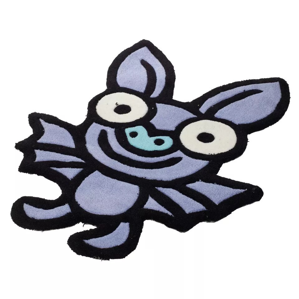 image 1 of Children's Animal Shaped - Bat Blue Rugs