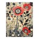 image 3 of Wildflower Field Spring Poppy Flowers Living Room Black Framed Wall Art Print A4