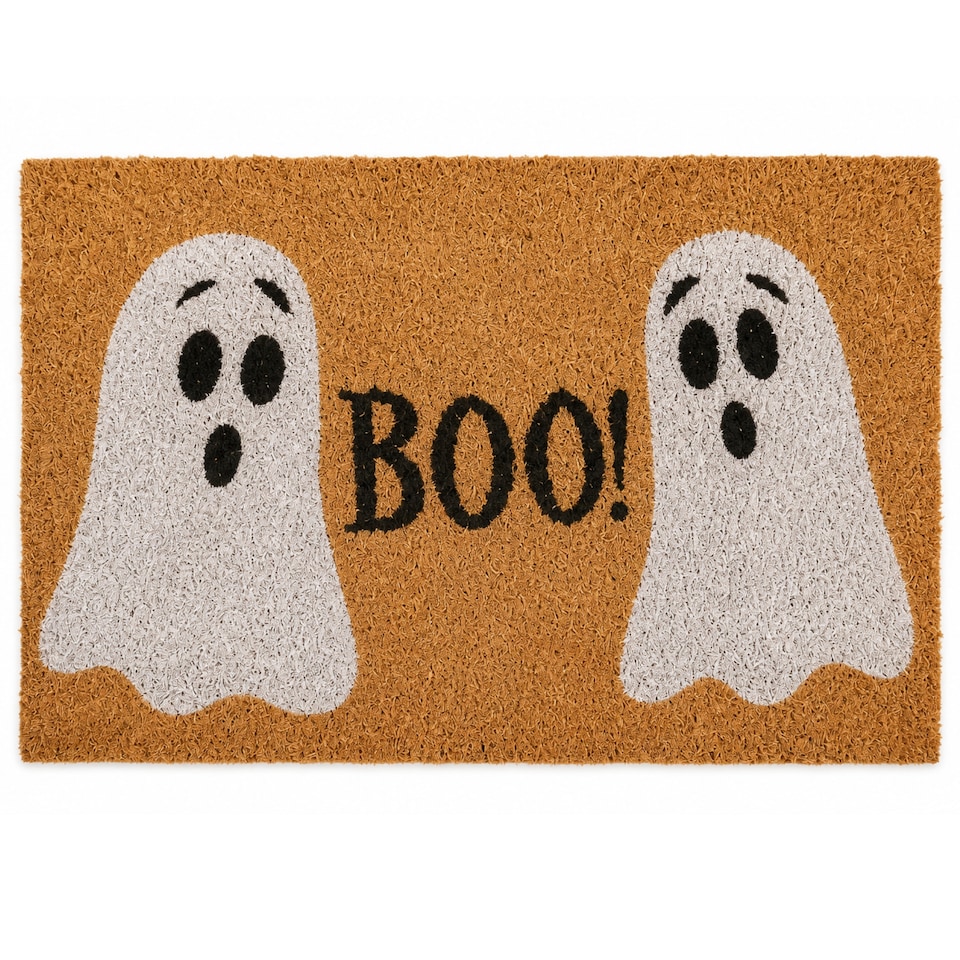 image 1 of 40x60cm Halloween Ghost Non Slip Coir Door Mat