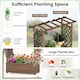 image 6 of COSTWAY Raised Garden Bed Planter Box Coffee Brown