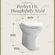 image 5 of Comfort Height Back To Wall Toilet Pan   - 440mm x 370mm x 530mm