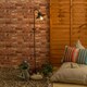 image 1 of ValueLights Fisherman's Black Outdoor Solar Spike Light Black