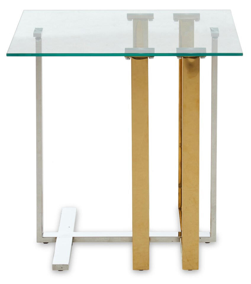 image 1 of Alvea End Table | Gold