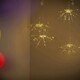 image 3 of ValueLights Bursting Stars 4 Pack Silver Illuminated Decoration and Integrated LED 1.5W Warm White Bulb