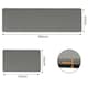 image 2 of Marlow 2PC Kitchen Mat Grey Non-Slip Woven Rubber Absorbent Runner | Grey | Grey | One Size