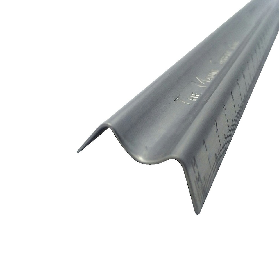 image 1 of Pack of 6 Metal Safety Cutting Ruler 30cm (12") - Made in the UK School Art Metal