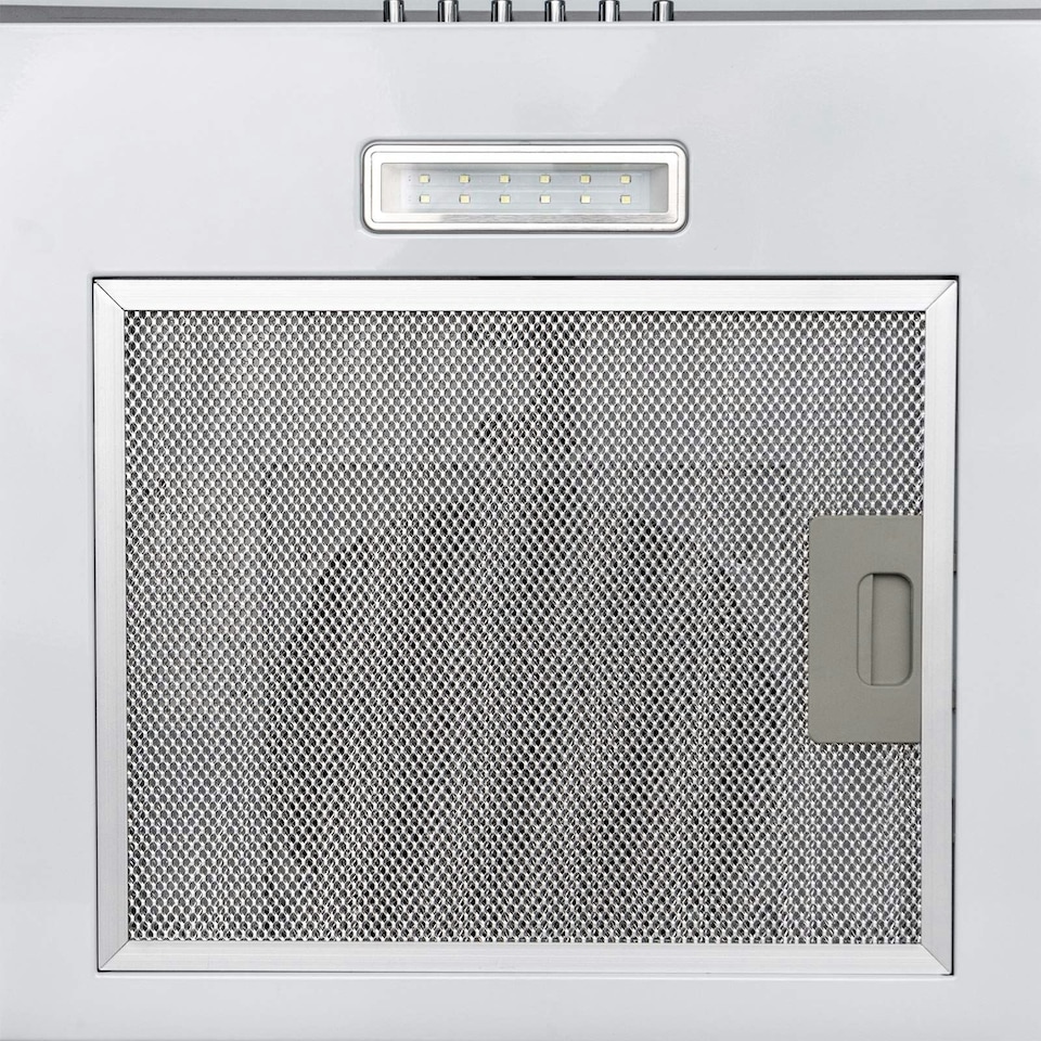 image 1 of SIA CGH60WH 60cm White Curved Glass Chimney Cooker Hood Kitchen Extractor Fan