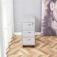 image 5 of Grey Office Desk L-shaped with Mobile Storage Drawer Unit Wooden Room Furniture Grey