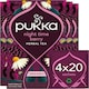 image 1 of Pukka Herbs Organic Herbal Tea, Night Time Berry, 4 Packs, 80 Teabags 4