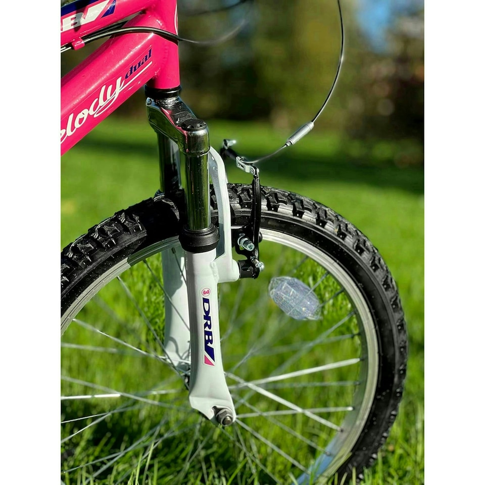 image 1 of Dallingridge Melody 20" Girls Full Suspension Mountain Bike - Pink/Blue
