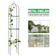 image 2 of 1.9m Outdoor Garden Metal Obelisk Trellis Climbing Plant Support Frame | Green | 2