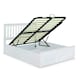 image 1 of Malmo White Wooden Ottoman Bed And Majestic 1000 Pocket Sprung Mattress King Size N/A
