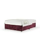image 1 of Aubergine Chenille No Drawer Divan Base King Size