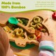 image 4 of Tiny Dining Bamboo Baby Weaning Fork with Silicone Tip - Green