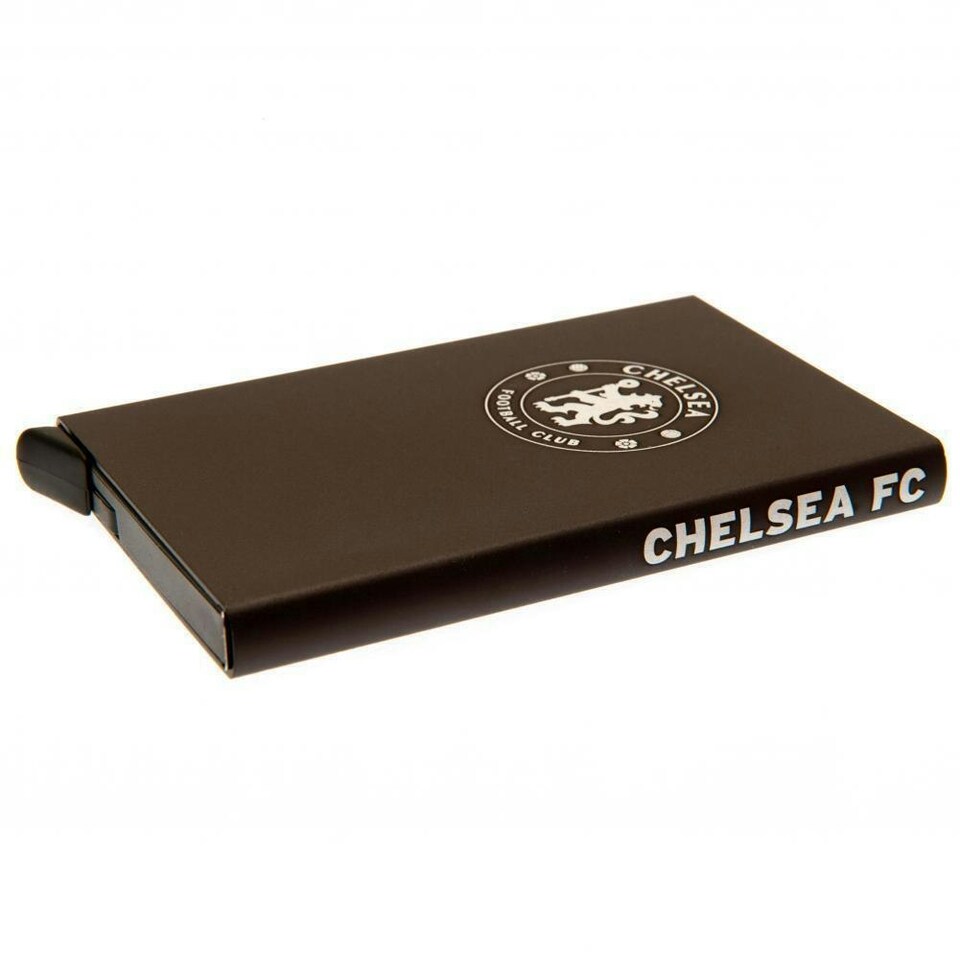 image 1 of Chelsea FC Aluminium Card Holder - Brown - One Size