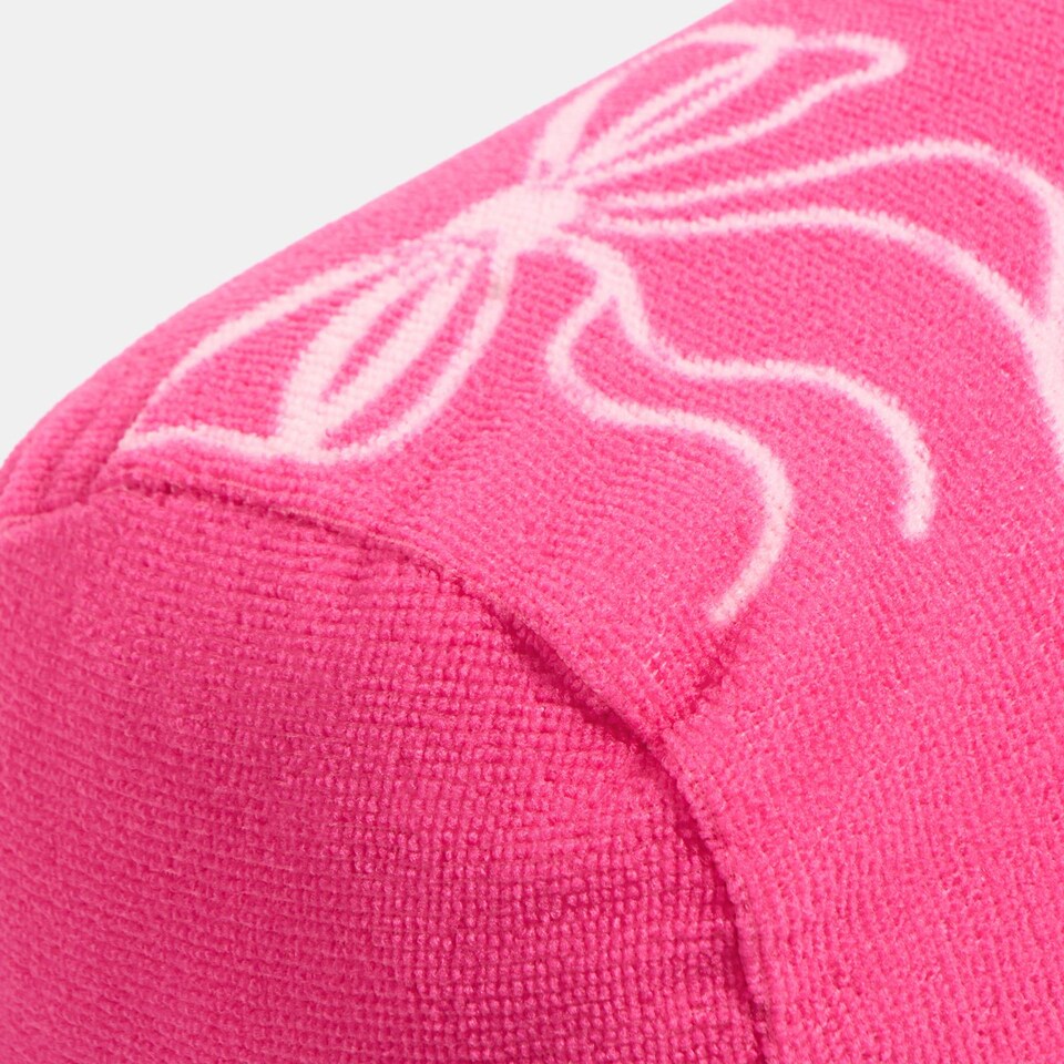 image 1 of OHS Bows Print Beach Bolster Neck Back Support Pillow | Pink | Pink