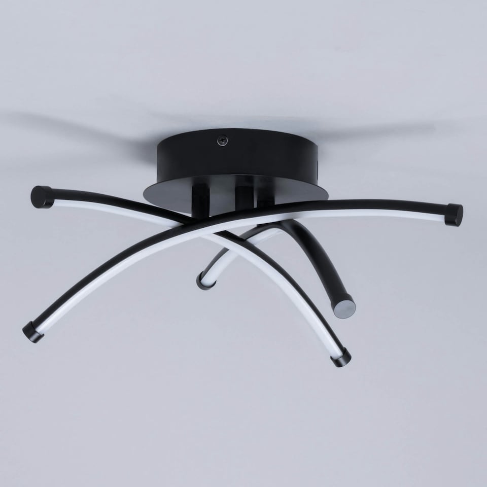 image 1 of BHS Aalto LED Cross Arm Ceiling Light | Black | Black | 1
