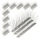 image 1 of SPARES2GO Bird Fence Spikes Pigeon Squirrel Cat Rodent Stainless Steel Metal 10m Deterrent Repellent Easy Install