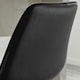 image 3 of Furniturebox Pesaro Bar Chair Black Velvet Silver Legs x 2