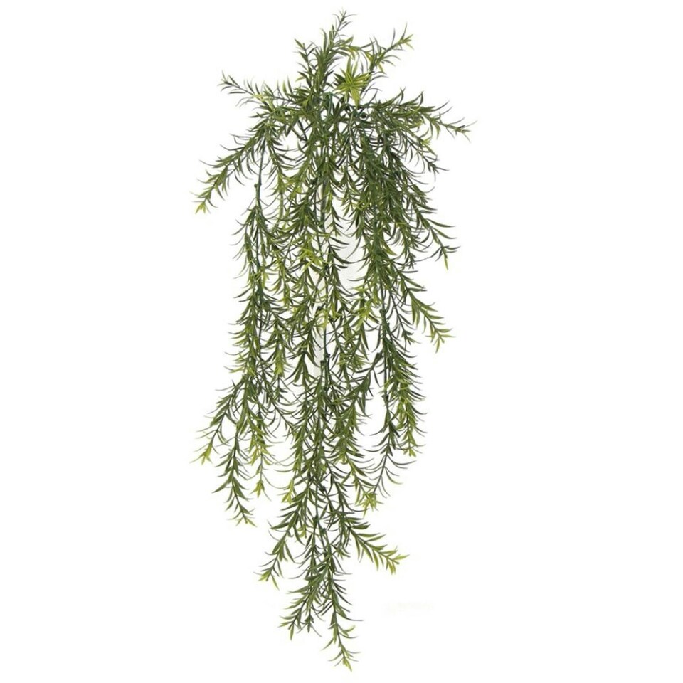 image 1 of Pack of 6 x Hanging UV and Fire Resistant Artificial Spider Fern Plant 78cm