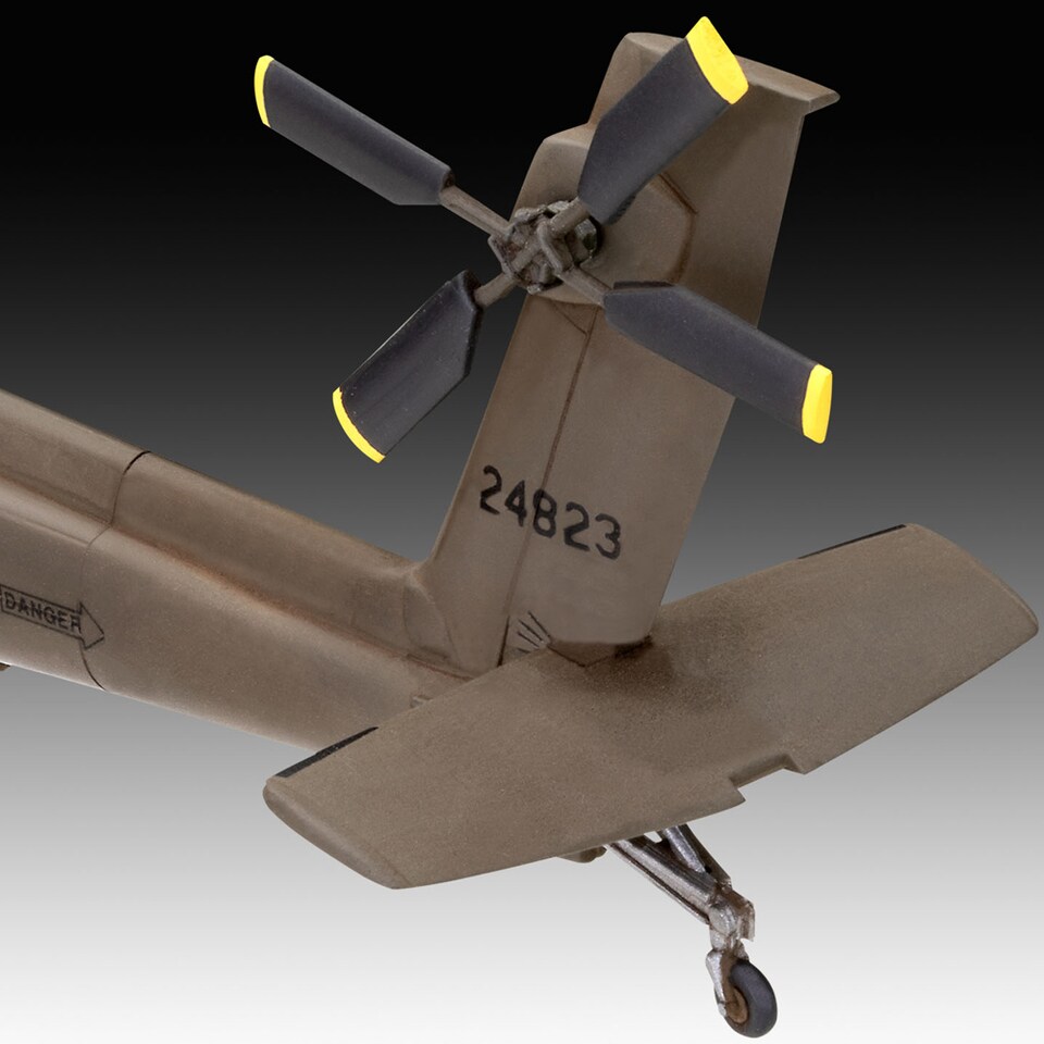 image 1 of Revell AH-64A Apache Helicopter Model Kit Scale 1-72