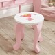 image 8 of AIYAPLAY Kids Dressing Table Set, Two-Piece Children Vanity Table with Stool | Pink