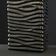 image 2 of ValueLights Silver Modern Ripple Effect Ceramic Table Lamp With White Light Shade