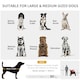 image 2 of PawHut Foldable Dog Carriage w/ Universal Wheels, Shock Absorber, Red