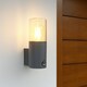 image 7 of CGC BLUEBELL Dark Grey Cylinder Wall Light with PIR Motion Sensor Grey