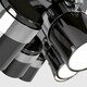 image 2 of ValueLights Modern Rectangular 6 Way Adjustable Ceiling Spotlight In Black Chrome Finish | Black