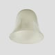 image 1 of ValueLights 3 Pack Marble Effect Bell Shaped White Frosted Glass Replacement Shades