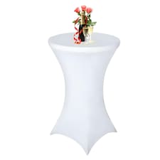 1pc Cocktail Spandex Tablecloth, Table Cover with Leg Pockets - 32" Round
