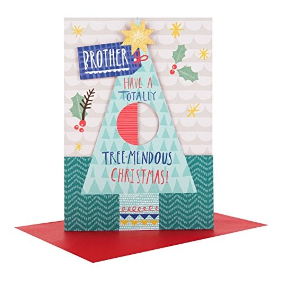 image 1 of Brother Christmas Card 'Tree-Mendous'