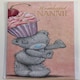 image 4 of Wonderful Nannie Mother's Day Cute Me To You Bear Cupcake On Head Card New