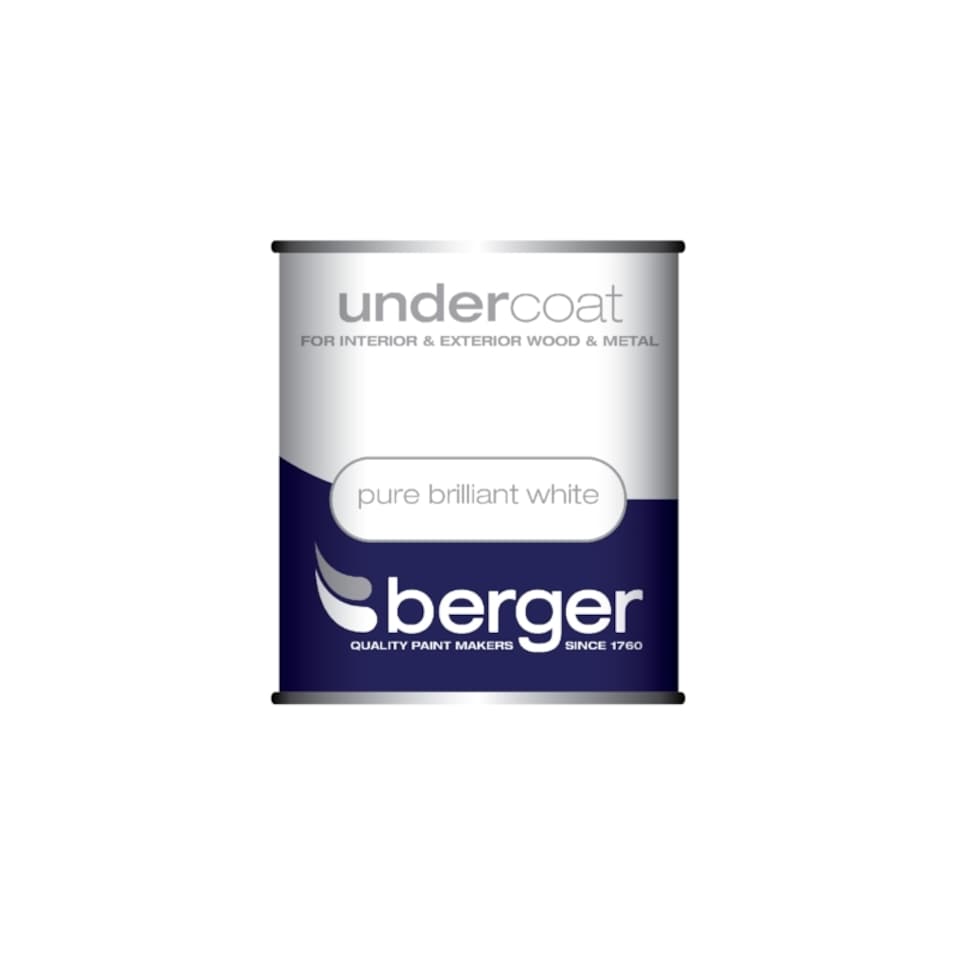 Berger Undercoat Paint - White - 2.5L