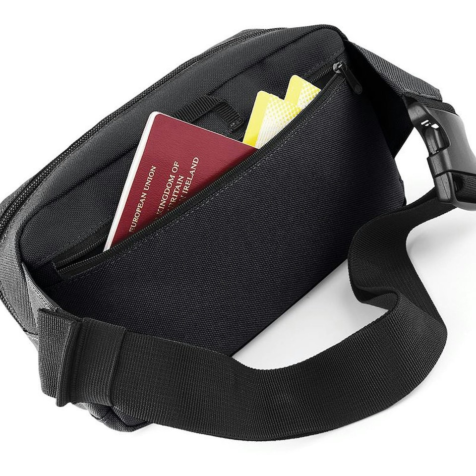 image 1 of BagBase Organiser Belt / Waistpack Bag (2.5 Litres) - Black - One Size | Black