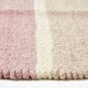 image 4 of Homescapes Cotton Chenille Striped Rug Blue Beige Purple Grey Natural - 45 x 70 cm Pink | 45 x 70 cm