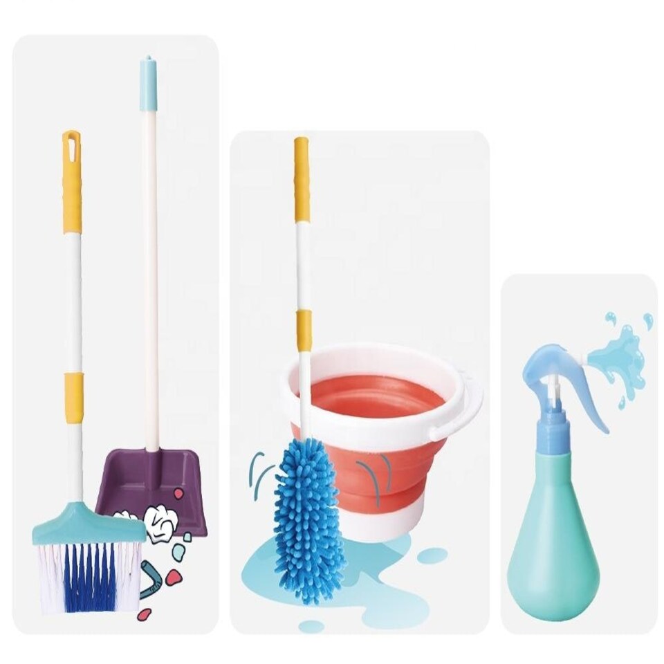 image 1 of Children’s Cleaning Playset – Realistic Family Cleaning Set for Kids