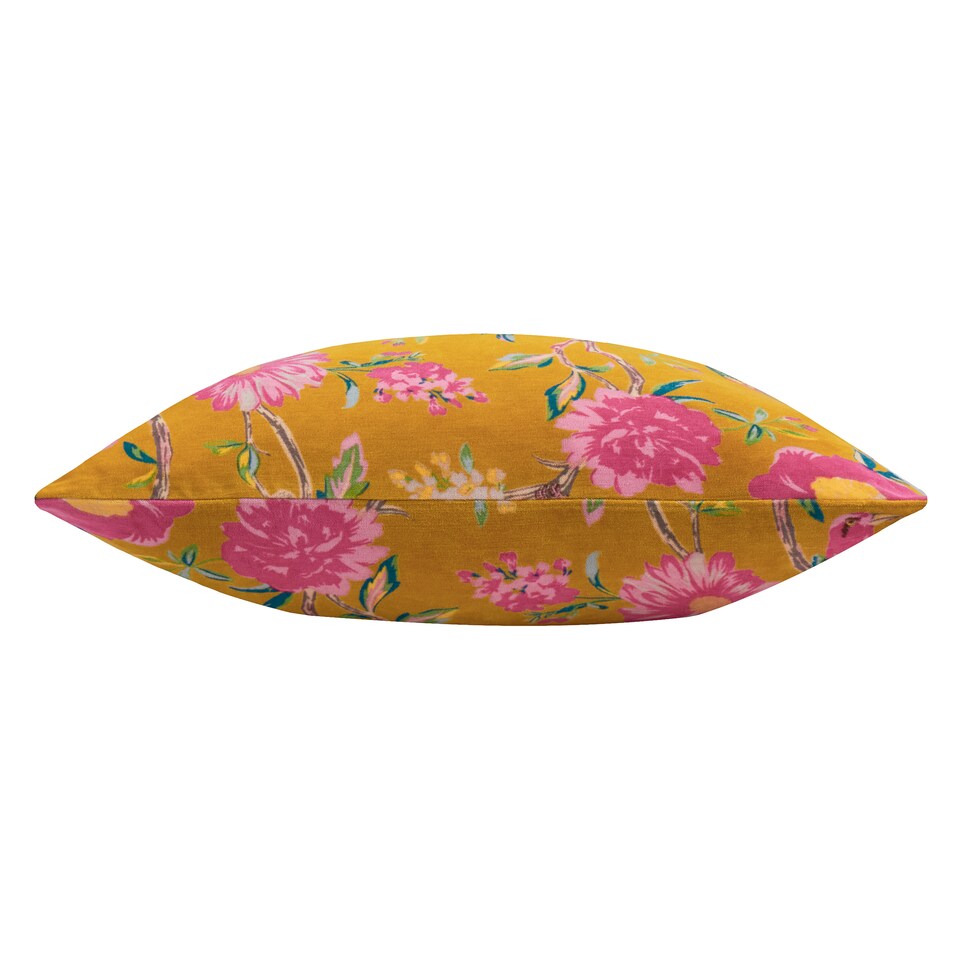 image 1 of Wylder Aviary Cotton Velvet Cushion