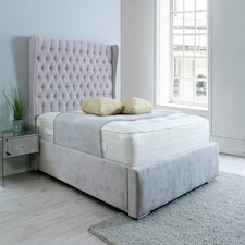 Salva Plush Superking Bed Frame - Silver