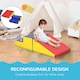 image 3 of HOMCOM 2-Piece Soft Playset for Toddlers, Climb, Crawl, Red