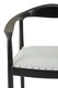 image 5 of Interiors By Premier Open Back Grey Leather Chair,Unique Accent Chair,Luxe Lounge Chair,Patio Chair,Distinctive Kitchen Chair | Grey