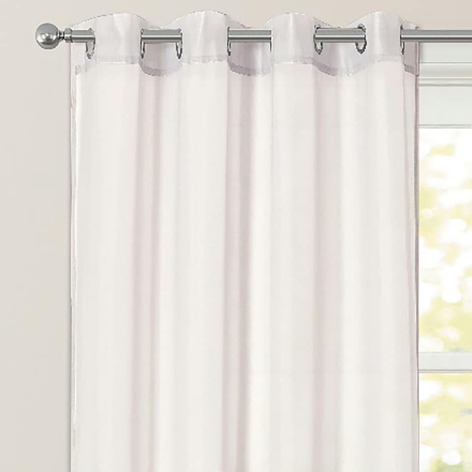 image 1 of Velosso Riva Eyelet Voile Panel - 150cm x 122cm Cream | Cream