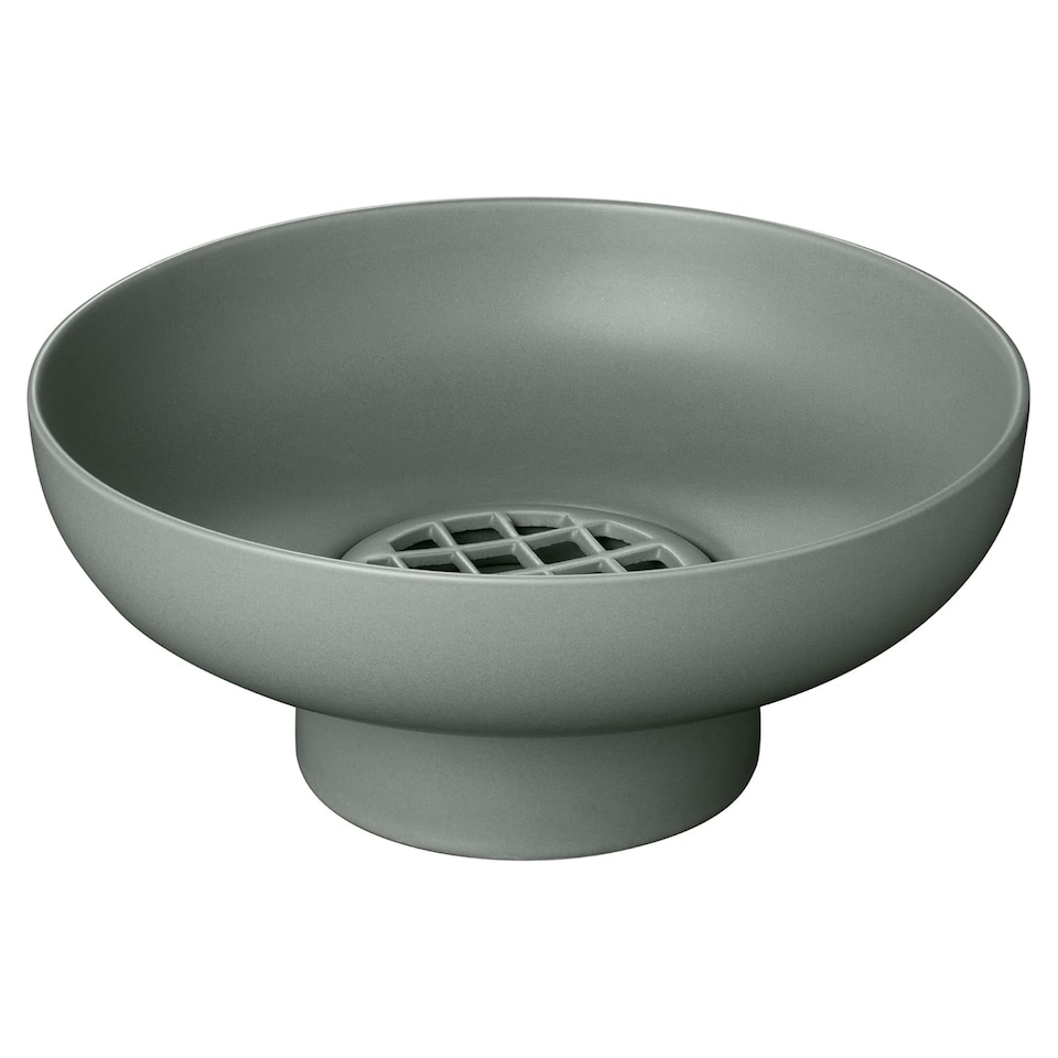 image 1 of Blomus Miyabi Stoneware Vase M - Duck green