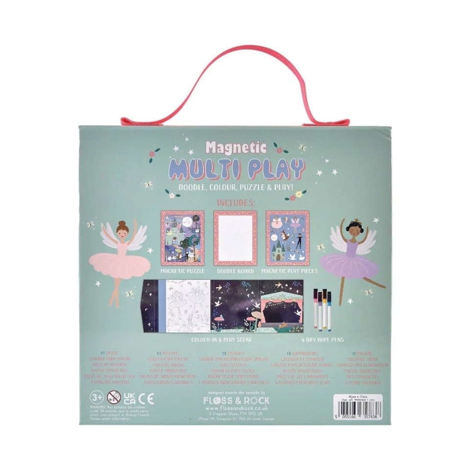 image 1 of Floss & Rock Magnetic 4 in 1 Activity Book - Enchanted Ballerina Multi | Multi | One Size | 1