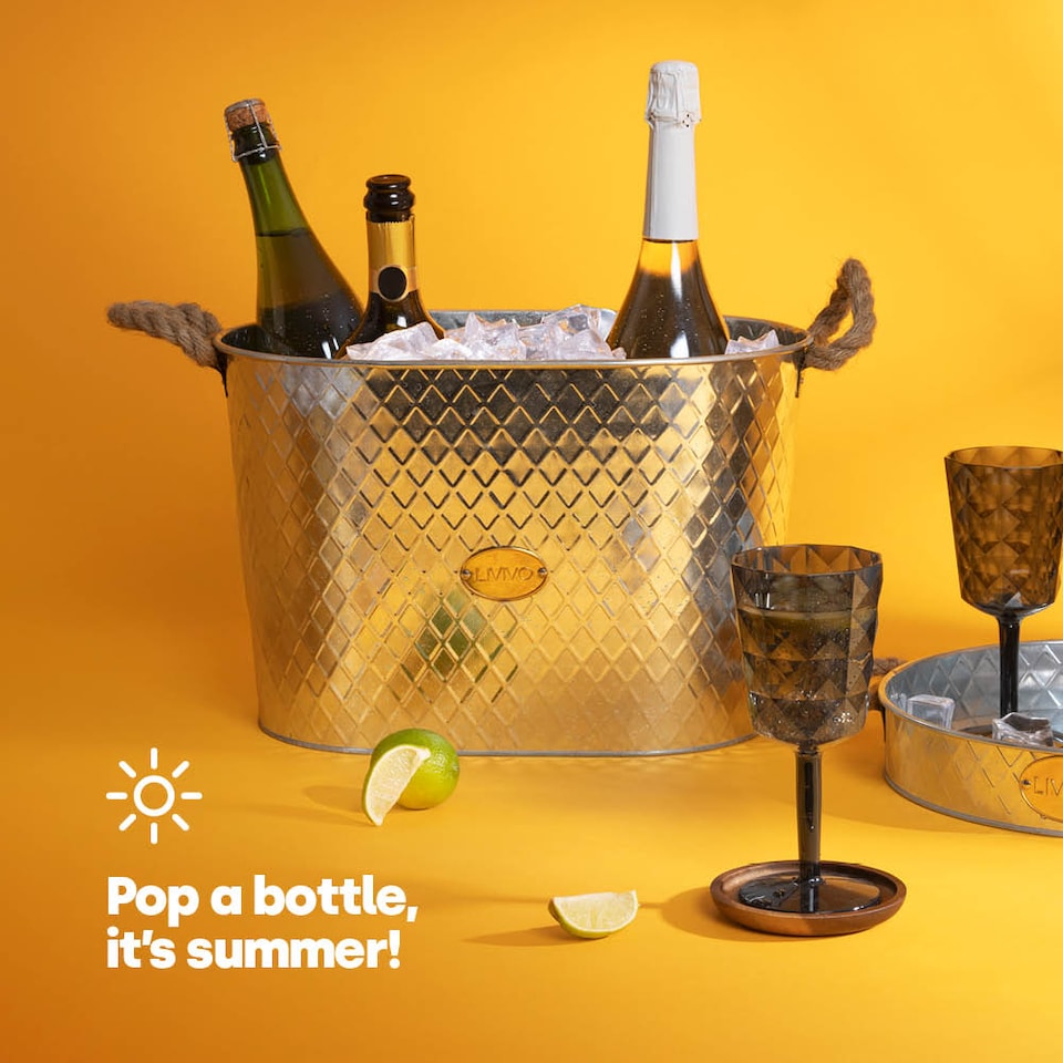 image 1 of Polished Steel Ice Bucket