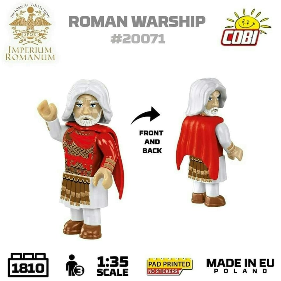 image 1 of Roman warship brick model - COBI 20071 - 1710 bricks