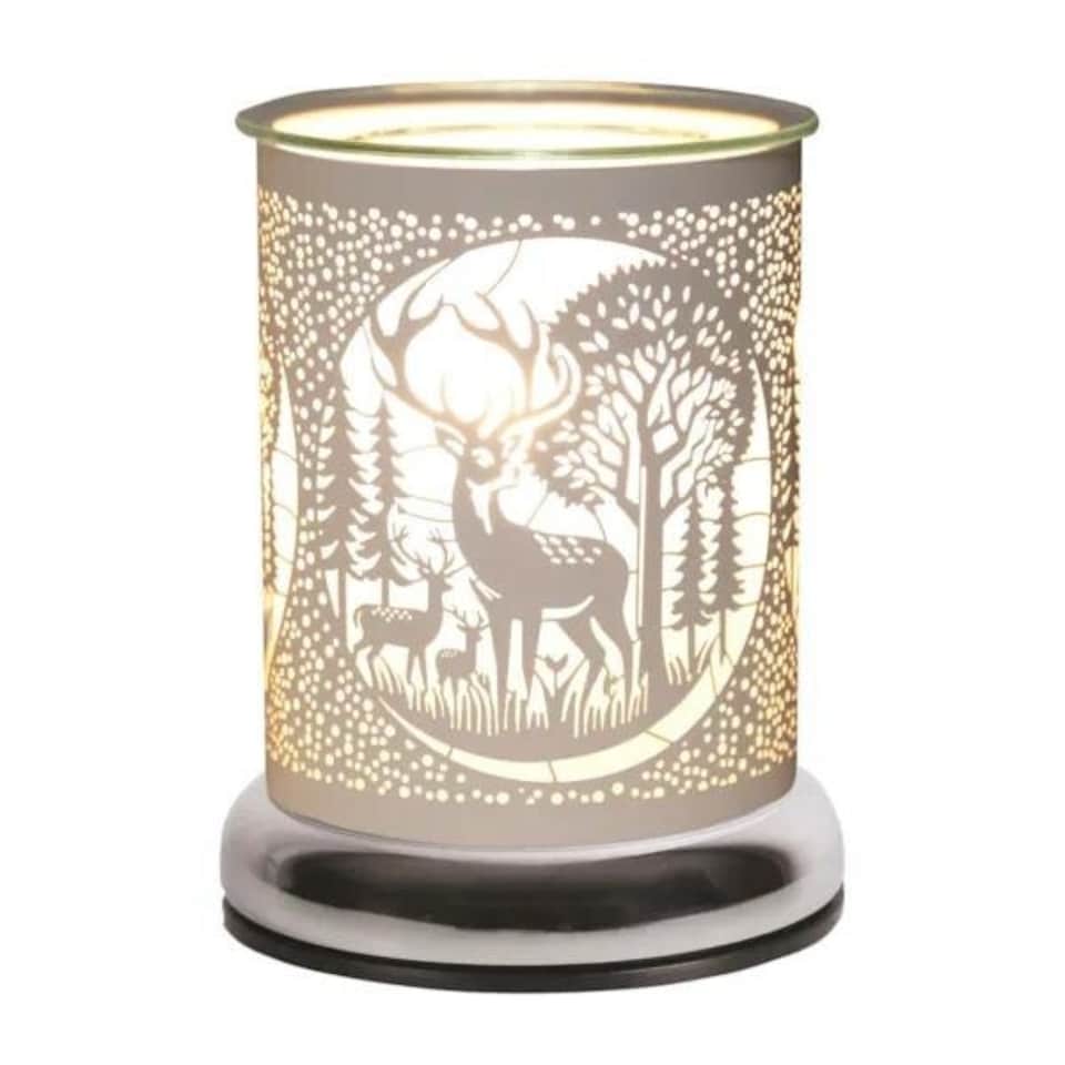 image 1 of Aroma Electric Touch Wax Melter 17cm White - Deer Family | White | 1