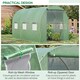 image 3 of Outsunny Polytunnel Walk-in Garden Greenhouse with Zip Door and Windows 3 x 2M