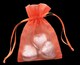 image 1 of 50pcs Orange Luxury Organza Pouches Favours Gifts Bag ,7 x 9 cm | Orange